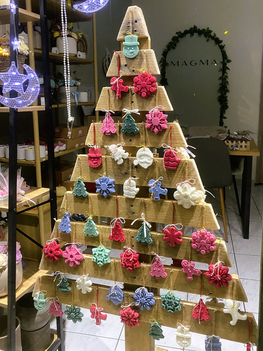 🎄 Χριστουγεννιάτικα Αρωματικά Στολίδια από Φυτικό Κερί