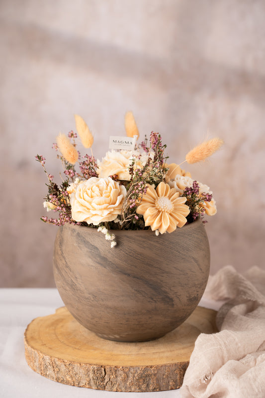 Αρωματική Ανθοδέσμη Από Φυτικό Κερί