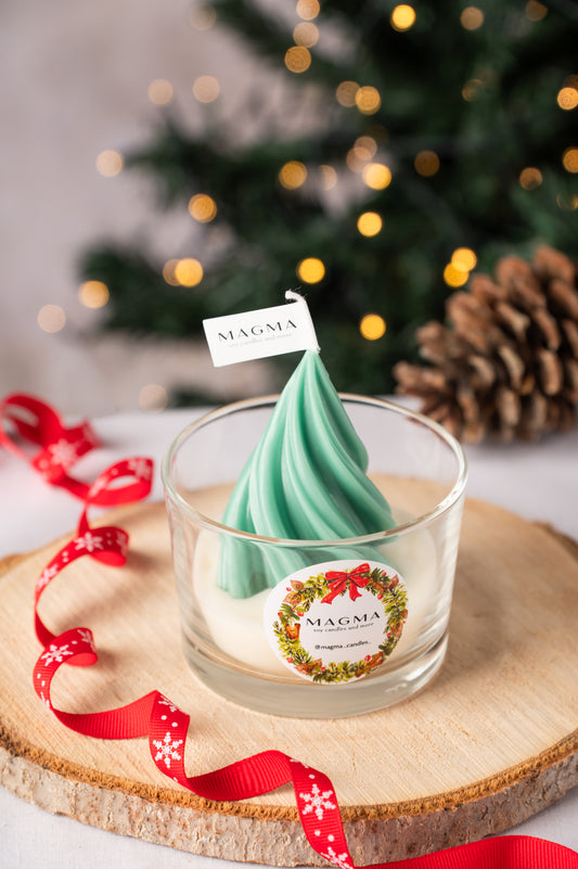 Χριστουγεννιάτικο Κερί Δεντράκι | 100% Φυτικό Κερί