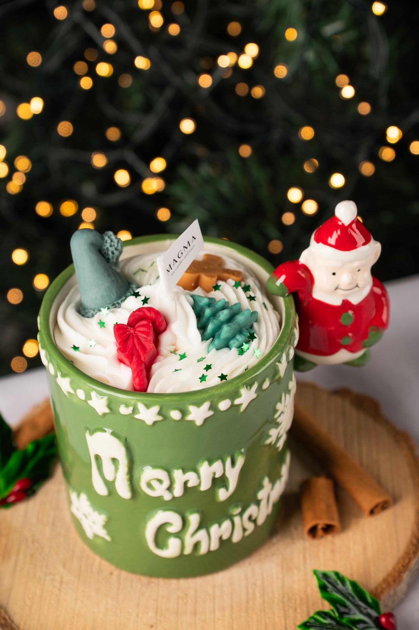 Χριστουγεννιάτικη Κούπα Ξωτικό | 100% Φυτικό Κερί