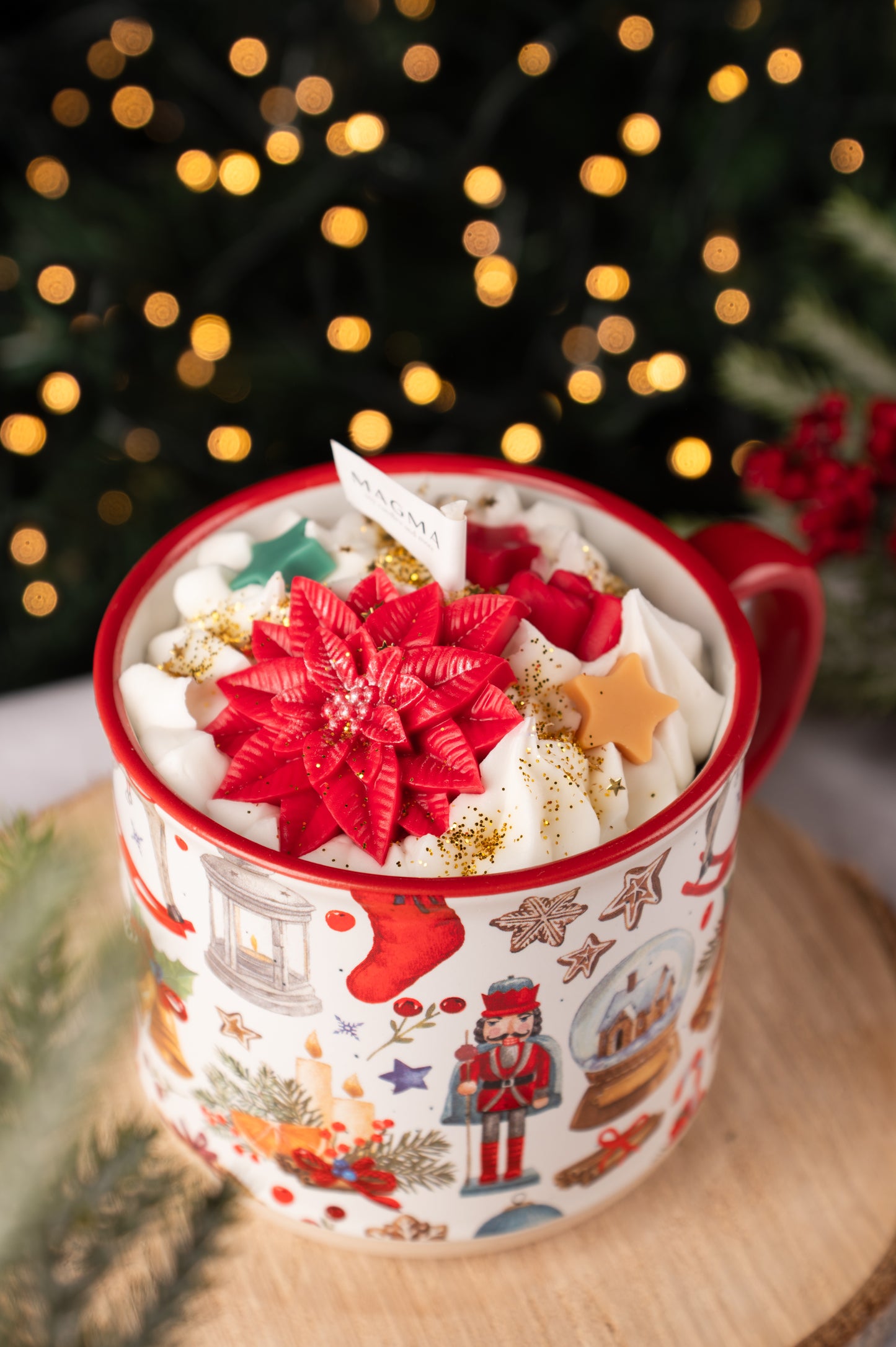 Χριστουγεννιάτικη Κούπα Καρυοθραύστης | 100% Φυτικό Κερί | Άρωμα Winter Spice